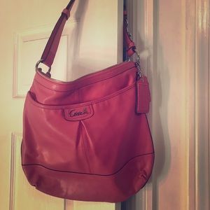 Coach crossbody/adjustable strap pink handbag